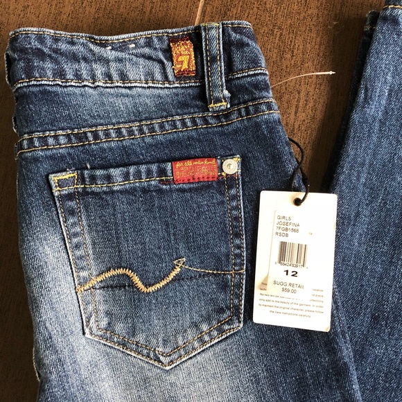 7 For All Mankind Girls Josefina Jeans - Picture 3 of 5